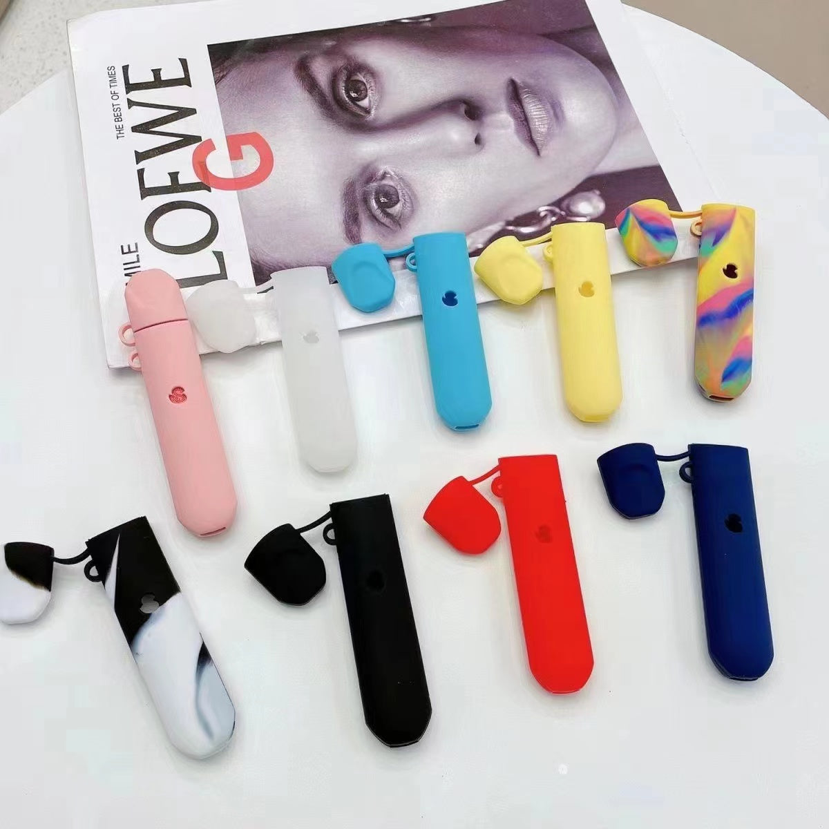 SP2S主機保護殼  純色  花紋 液態硅膠保護套（帶鏈條）