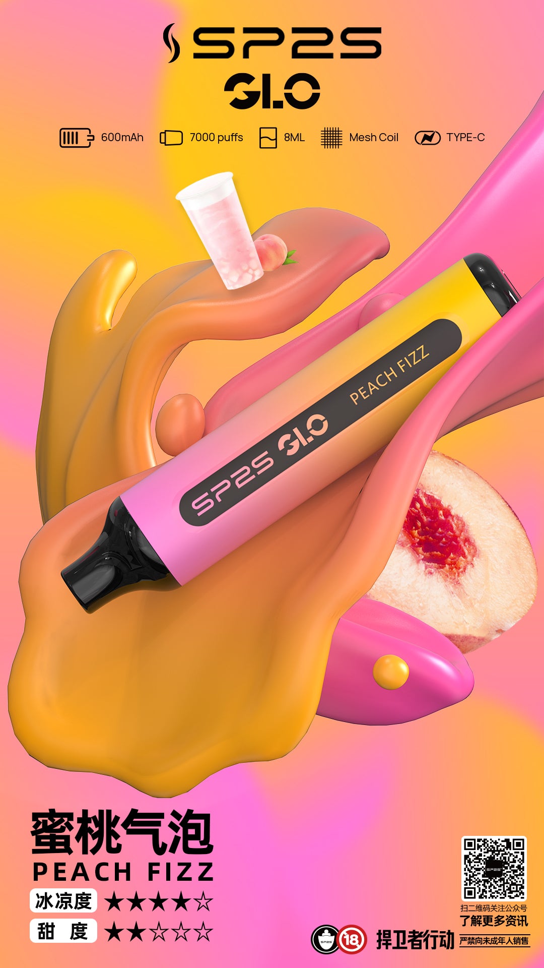 新品：sp2s拋棄式  7000口一次性 電子煙